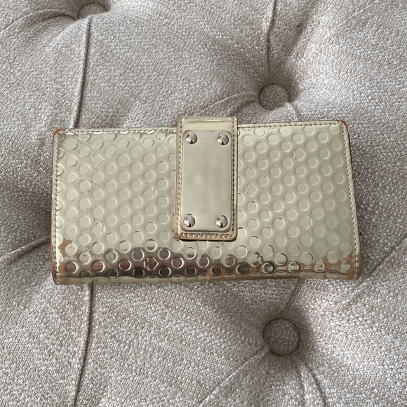 Kate Spade Gold Shiny Wallet - Picture 1 of 5